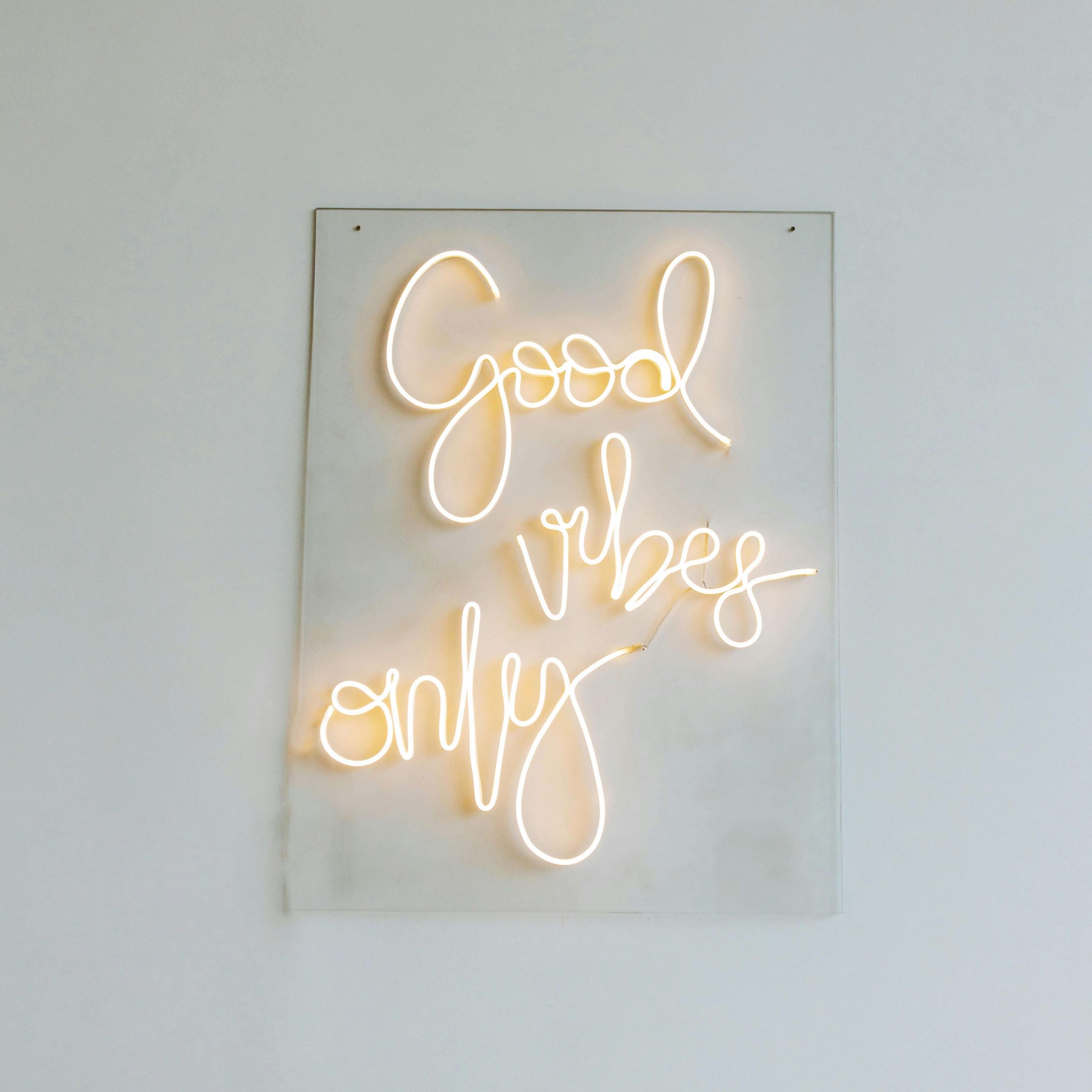 square good vibe sign good vibes only