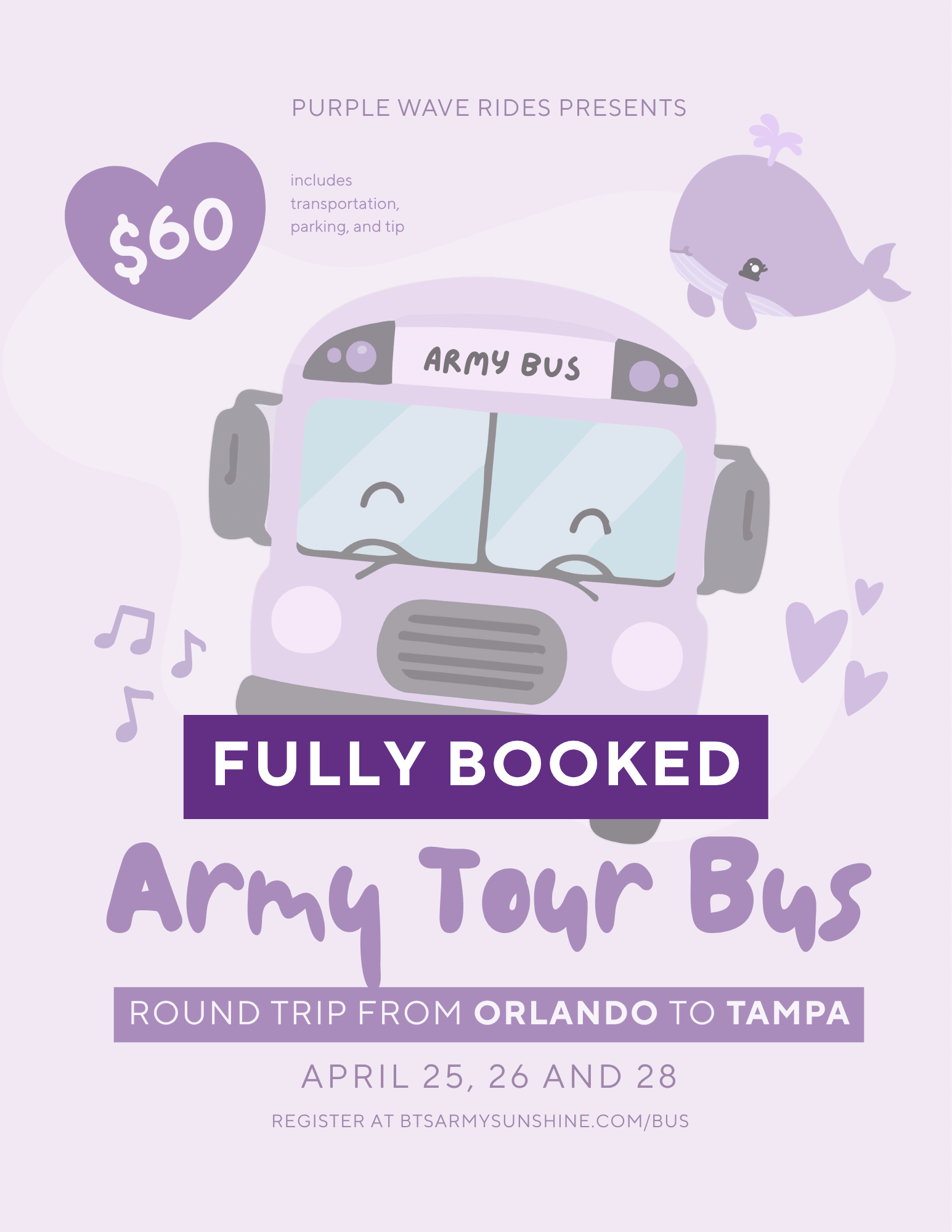 Army Bus Booked